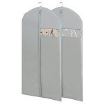 Garment Bags for Travel, 50'' Garment Bags for Hanging Clothes, Suit bag (Set of 2, 23.3'' X 50'')