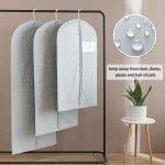 Garment Bags for Travel, 50'' Garment Bags for Hanging Clothes, Suit bag (Set of 2, 23.3'' X 50'')