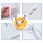 MsKitchen Clear Garment Bags Clothes Covers Protecting Dusts (Set of 12) for Storage Plastic Garment Bags Hanging Clothes Bags Dress Bag for Gowns Long with Zipper for Closet - 24'' x 40''/12 Pack
