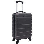 Wrangler Hardside Spinner Carry-On Luggage, Charcoal, 22-Inch