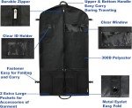 Simple Houseware 43-Inch Heavy Duty Garment Bag with Pockets for Dresses, Coats
