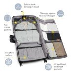 DELSEY PARIS Helium DLX Garment Bag with Spinner Wheels, Black