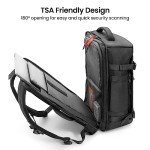 tomtoc Travel Backpack 40L, TSA Friendly Flight Approved Carry-on Luggage Hand Water-resistant Lightweight Business Rucksack, Durable Large Weekender Bag Daypack Fits 17.3 Inch Laptop