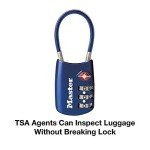 Master Lock TSA Set Your Own Combination Luggage Lock, TSA Approved Lock with Code for Luggage, Bags, Suitcase, and Backpacks, (Color May Vary), ‎4688D
