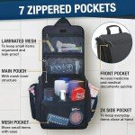 D&D Hanging Travel Toiletry Bag for Men and Women – Cosmetics, Makeup and Toiletries Organizer Kit with 10 Compartments, YKK Zippers, XXL Metal Swivel Hook, Water-Resistant Nylon