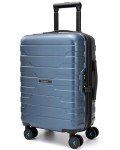BAGSMART Carry On Luggage 22x14x9 Airline Approved with TSA Lock,20 Inch Lightweight Luggage with Spinner Wheels,100% PC Hard Shell Carry On Suitcases for Men Women,Royal Blue