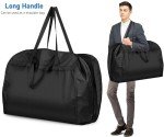 MISSLO 43" Heavy Duty Garment Bags for Travel 6" Gusseted Suit Bags for Closet Storage 4 Handles Hanging Clothes Bag with Pocket Mens Suit Cover for Shirts, Coats, Dresses