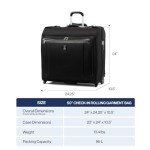 Travelpro Platinum Elite 50-Inch Rolling Garment Bag, Shadow Black