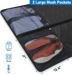 MISSLO 43" Heavy Duty Garment Bags for Travel 6" Gusseted Suit Bags for Closet Storage 4 Handles Hanging Clothes Bag with Pocket Mens Suit Cover for Shirts, Coats, Dresses