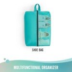 Veken 6 Set Packing Cubes for Suitcases, Travel Essentials for Carry on Luggage, Suitcase Organizer Bags Set for Travel Accessories in 4 Sizes(Extra Large, Large, Medium, Small)，Cyan