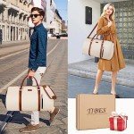 Convertible Garment Duffel Bag for Travel - Carry On Garment Bags With Toiletry Bag Large Weekender Bag for Men Women 2 in 1 Hanging Suitcase Suit Travel Duffel Overnight Bags 4pcs Set