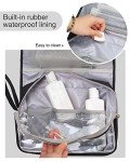 Relavel Travel Hanging Toiletry Bag for Men Women Travel Kit Shaving Bag Waterproof Large Makeup Bag Wash Bag Makeup Organizer Cosmetic Case for Bathroom Shower Black