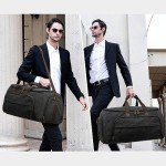 S-ZONE Carry On Garment Bag for Travel Convertible Garment Duffle Bag Suit Bags for Men Women Travel 2 in 1 Hanging Suitcase Business Travel Bag with Toiletry Bag, Black, 50l