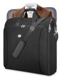 MATEIN Garment Bags for Travel, Large Double Layer Suit Bags with Shoulder Strap for Men Women, Foldable Carry On Garment Bags for Hanging Clothes, Convertible Business Luggage Weekender Bags, Black