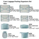 Travel Packing Cubes 8 Pcs Set, Luggage Packing Organizers with Shoe Bag and Toiletry Bag（Pink）