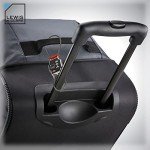 Lewis N. Clark Triple Security Lock - Resettable Combination Lock, Black, 3-Dial, TSA Friendly, Durable, 1 Pack