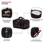 SwissGear Apex Travel Duffle Bags, Black, 20-Inch