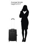 Travelpro Maxlite 5 Softside Expandable Upright 2 Wheel Carry on Luggage, Lightweight Suitcase, Men and Women, Black, Carry On 22-Inch