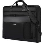 Garment Bag Travel Suit Bag for Men Large 40-Inch Carry on Garment Bag Up to 3 Suits for Business Trips,2 in 1 Hanging Suitcase Luggage Bags for Travel,Foldable Carry on Bag Fits 15.6Inch Laptop,Black