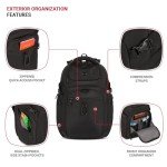 SwissGear Endure ScanSmart Laptop Backpack, Black, 17.75-Inch