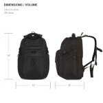 SwissGear Endure ScanSmart Laptop Backpack, Black, 17.75-Inch