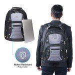 Targus Drifter II Laptop Backpack, Black/Gray – Backpack for Men for Business and Travel, Durable Water-Resistant Material, Fits up to 17" Laptops (TSB239US)