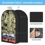 MONOMARK 6.5" Gussetes Garment Bags for Hanging Clothes Storage, 40" Clothing Bags with Zipper Protecting Coat Sweater Jacket Shirts Dress,3 Packs