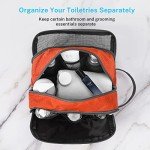 Travel Toiletry Bag Nylon, Gonex Dopp Kit Shaving Bag Toiletry Organizer Orange