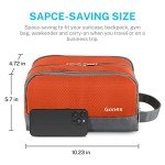Travel Toiletry Bag Nylon, Gonex Dopp Kit Shaving Bag Toiletry Organizer Orange