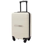 Travelers Club Richmond Spinner Luggage, Bone, Carry-On 20-Inch