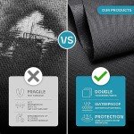 Lazebox 43" Travel Garment Bag with Accessories Zipper Pocket, Heavy Duty Suit Bag for Suits, Tuxedos, Dresses, Coats, Black, 1 pack