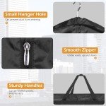 MISSLO 65" Long Garment Bags for Travel Dress Bags Wedding Dress Cover Waterproof Clothing Bags Storage Traveling Clothes Protector for Closet Wardrobe Bags 2 Packs for Gowns, Tuxedos, Coats, Black
