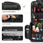 Travel Toiletry Bag for Men and Women - Large Hanging Toiletry Organizer - Waterproof Hygiene Bag with Metal XXL Swivel Hook, with YKK Zippers and 19 Compartments for Toiletries, Makeup, Cosmetics