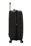 Rockland Melbourne Hardside Expandable Luggage with Spinner Wheels, Black, Checked Large 28"