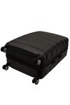 Rockland Melbourne Hardside Expandable Luggage with Spinner Wheels, Black, Checked Large 28"