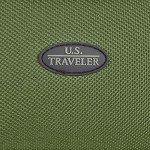 U.S. Traveler Lightweight Softside Suitcase, Rolling 20" Carry On Luggage, Green, 2 Wheel-1 Piece