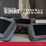 LeanTravel Compression Packing Cubes for Travel Organizers with Double Zipper (6-Pack (2L+2M+2S), Grey)