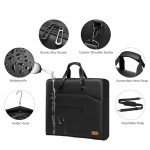 Garment Bags for Travel,Moulyan Carry on Garment Bags for Hanging Clothes Travel,Waterproof Suit Bag with Straps for Men Women Black