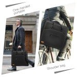 Garment Bags for Travel,Moulyan Carry on Garment Bags for Hanging Clothes Travel,Waterproof Suit Bag with Straps for Men Women Black
