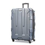 Samsonite Centric Hardside Expandable Luggage with Spinner Wheels, Blue Slate, Checked-Large 28-Inch