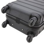 Travelers Club Harper Luggage, Black, 22-Inch Carry-On