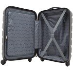Travelers Club Harper Luggage, Black, 22-Inch Carry-On