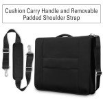 Samsonite UpLIFT 23” Bifold Garment Bag - Includes Wet Pocket and StackIt Strap™ Bi-Fold Bar To Prevent Creases - Tri-Fold Bar Option For Longer Items - Designed For Ultra Light Travel - Black