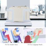 Sinaliy Large Travel Backpack, 40L Carry on Backpack flight Approved, Waterproof Personal Item Size Travel Bag for College, Business, Hiking, Work, Beige