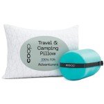 Coop Home Goods Original Travel and Camping Adjustable Pillow, Small Camping Pillow with Compressible Stuff Sack, Medium-Firm Memory Foam with Lulltra Washable Cover, CertiPUR-US Certified (19x13)