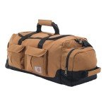 Carhartt 40L Utility, Heavy-Duty Gear Jobsite, Gym, & Travel, Duffel Bag Brown