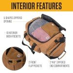 Carhartt 40L Utility, Heavy-Duty Gear Jobsite, Gym, & Travel, Duffel Bag Brown
