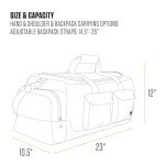 Carhartt 40L Utility, Heavy-Duty Gear Jobsite, Gym, & Travel, Duffel Bag Brown