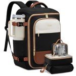 LOVEVOOK 40L Travel Backpack for Women, TSA Approved Carry On Backpack with 3 Packing Cubes, Personal Item Bag Fits 17" Laptop, Water-resistant Travel Carry On Bag for Women