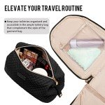 Coolife Garment Bag Carry On Convertible Travel Duffel Bag with Shoe Pouch Weekender Bag for Women Men 2 in 1 Hanging Suit Bag with Shoulder Strap Business Travel Bag (Pink, Standard)